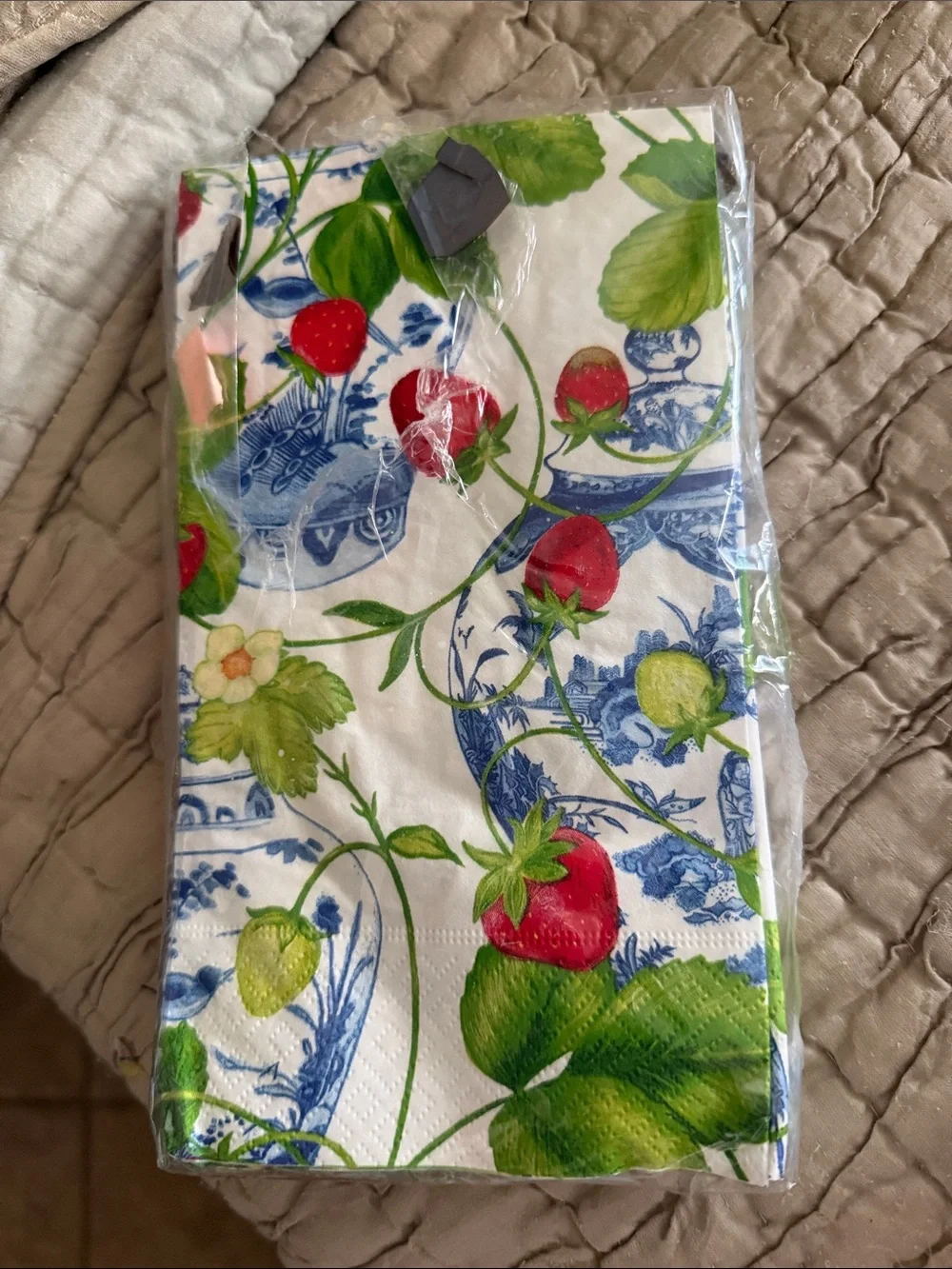 Caspari napkins 4 red berryFloral 11 strawberry 16 fern garden 17 pots  13 punch